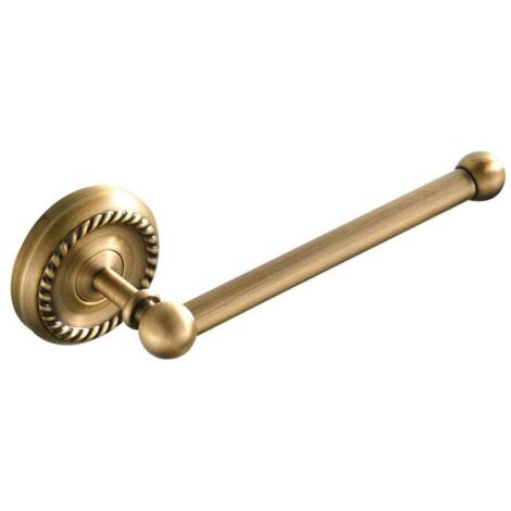 ZVD Porte-papier Toilette Antique Barre-Papier Cuisine Laiton Salle de Bain et Cuisine Porte Rouleau Toilette Mural, Bronze Brossé C (1/4)