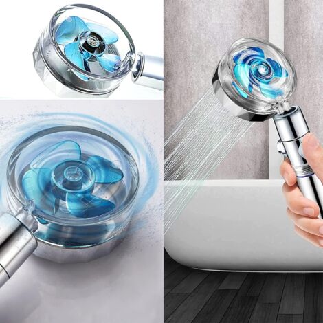Pommeau De Douche Haute Pression 120mm 5 Modes - Anti Calcaire, Économie D'Eau, Installation Facile