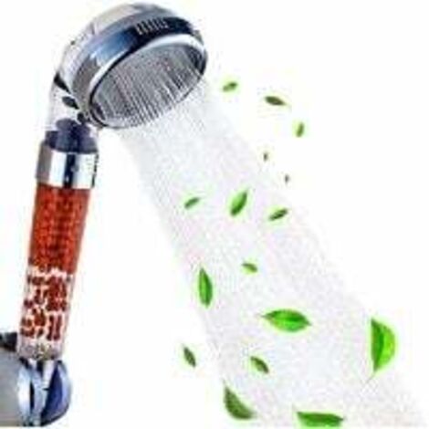 Pommeau de Douche, Pommeau Douche avec Augmentation de Pression, Pommeau Douche Anti Calcaire avec économiseur d'Eau Haute Pression Filtre à Système de Filtrage Ionique Pommeau Douche avec Filtre (1/4)