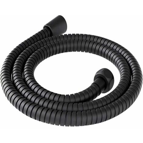 ZVD Tuyau de douche 200 cm universel en acier inoxydable anti-torsion anti-corrosion tuyau douche 2 m flexible douche flexible de douche flexible pour douche câble douche universel noir (1/4)