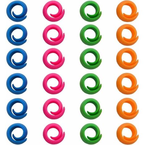 ZVD 24 clips de support de fil de Cônette pour bobines empêchent efficacement le déroulement du fil, décollent les bobines de fil, le porte-fil et l'organisateur-Fei Yu (1/4)