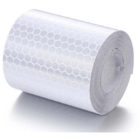 ZVD Blanc 5cm 3M pour coller et couper - ruban réfléchissant résistant aux intempéries - ruban adhésif d'avertissement, réfléchissant et auto - adhésif - marquage sécurisé (1/4)