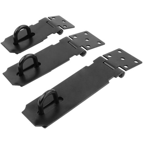Security Padlock Hasp, Stainless Steel Door Hasp with Imitation Brass Padlock (Size: 3", 4", 5") (1/5)