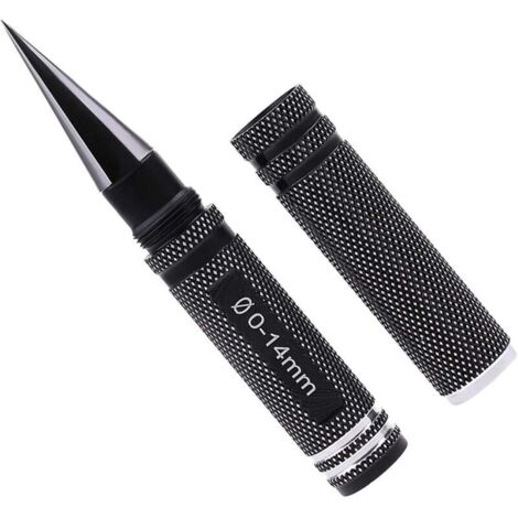 ZVD Trou Perforateur Carrosserie Shell Ouvre-Trou Alésoir Extensible 0-14mm Perceuse Outil de Bricolage avec Indicateur de Taille pour Modèle d'avion Bateau Voiture RC (1/4)