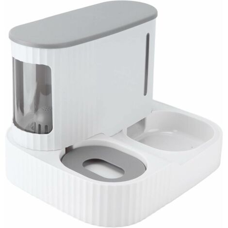 ZVD Distributeur Automatique de Nourriture, 2 en 1 mangeoire pour Chien résistant à l'usure, Gamelles pour Chats, matériau sr, Distributeur de Croquettes et Eau pour Chat et Chien