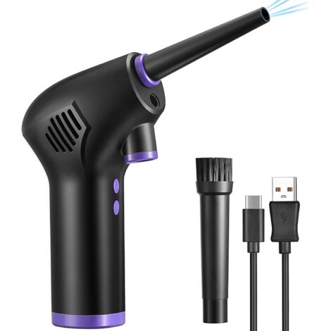 Cordless Air Duster, Portable USB Keyboard Vacuum Cleaner, with 6000mAh Rechargeable Battery and 45000RPM Power, for Laptop, Sofa, Car (1/5)