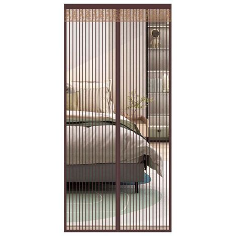 ZVD Moustiquaire Porte Fenêtre Magnétique 120x220cm Rideau Porte Anti Mouche Insecte Moustiquaire Aimantée Bande Adhésive Fermeture Automatique Maille Très Fine Installation Facile sans Perçage (1/4)
