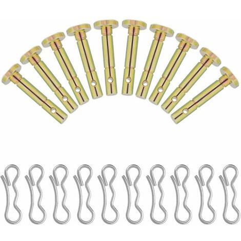 ZVD 10 Pièces Goupilles de Cisaillement, Goupilles Fendues de Remplacement, Shear Pin de Remplacement, pour Les Pièces de Rechange, Le Remplacement de la Souffleuse à Neige (1/4)