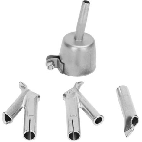 ZVD 4 PCS Buses de soudage à 4 vitesses pour vinyle Pvc plastique ventilateur à Air chaud buse de vitesse Triangle 5Mm tête de soudage ronde alliage Y Type (1/4)