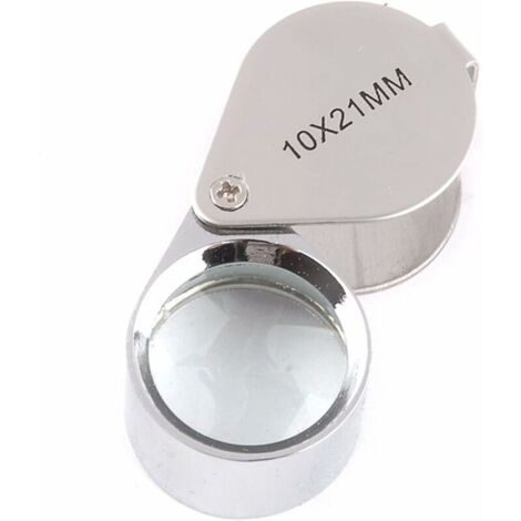 ZVD 1PC 10x 21 mm Loupe d'horloger/bijoutier Grossissement (1/4)
