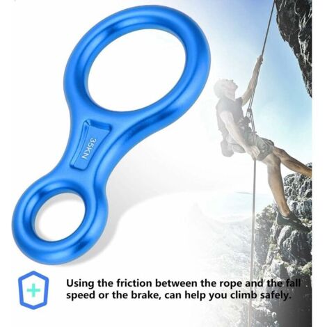 Anneau de rappel d'escalade rond en alliage d'aluminium pour escalade d'arbre, sports d'aventure, haute résistance, léger, résistant à la corrosion Anneau de rappel d'escalade rond en alliage d'aluminium pour escalade d'arbre, sports d'aventure, haute résistance, léger, résistant à la corrosion