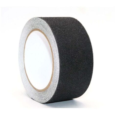 ZVD Ruban antidérapant en PVC noir 5m x 5cm pour escaliers, marches, sols, décoration de sécurité (1/4)