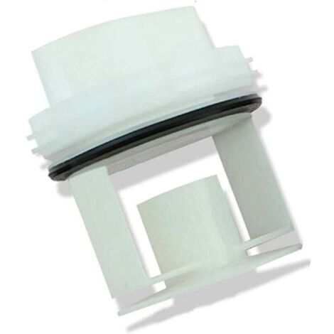 ZVD Bouchon de vidange pour lave-linge Siemens, Bosch WM1095/1065 WD7205, couvercle de bouchon de vidange de pompe de vidange - blanc