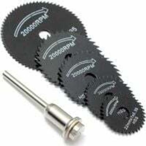 ZVD Lot de 6 lames de scie circulaire - Pour outil Dremel - Pour couper le bois, le métal (1/4)