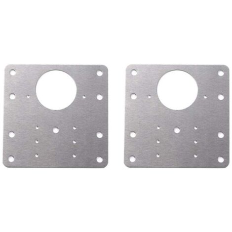 ZVD (2 pièces)Artéfact de réparation de charnière , Supports de réparation plaques Installation facile avec 12 vis , pour bois, meubles, étagères, cabine (1/4)