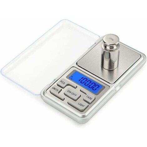 ZVD Balance numérique, 200 g / 0,01 g Balance de précision professionn / Pèse-lettre / Balance / Balance de poche, très précise, professionn de wake-up-easy, taille de poche, 500g-0.1g (1/4)
