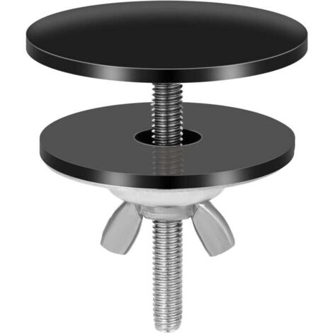 ZVD Couvercle Trou Robinet Noir, 5cm Acier Inoxydable Couvercle Trou Robinet Évier Cache Trou pour Évier Étanche-RAPANDA (1/4)