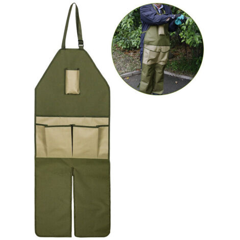 ZVD Leggings en tissu Oxford avec poches à outils, boucles, tablier de cueillette, vêtements anti-salissures pour vergers, tablier de travail du bois, tabliers de travail (1/4)