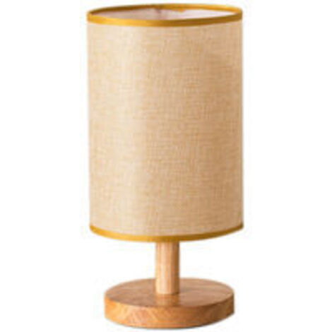 Lampes de chevet, lampe de table de chambre avec abat-jour en tissu, lampe de chevet ronde pour chambre, salon, table à manger, bureau (avec ampoule LED),USB