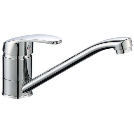 ZVD Le robinet d'eau froide et chaude vertical de cuisine à longue bouche peut faire pivoter l'évier du lavabo et le robinet à long cou (1/4)