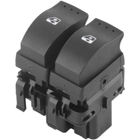 Electric Window Switch, Double Electric Window Control Switch Button for Clio II 2 8200 060 045 (1/4)