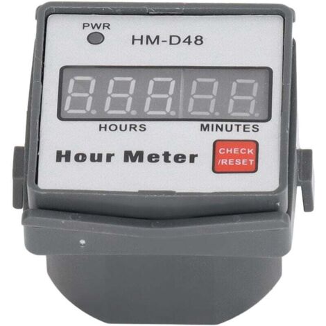 Compteur horaire Affichage numérique 0999.99h Minuterie Compteur horaire AC 220V pour équipement moteur