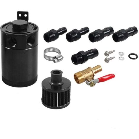 Réservoir d'huile de voiture, réservoir d'huile de voiture en alliage d'aluminium, réservoir d'huile de voiture à usage général d'une capacité de 200 ml (1/4)