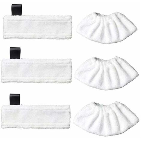chiffons en microfibre de rechange et 3 chiffons en microfibre pour Karcher Easy Fix SC1/SC2/SC3/SC4/SC5/SV7, chiffon accessoire pour Karcher Easy Fix (1/5)