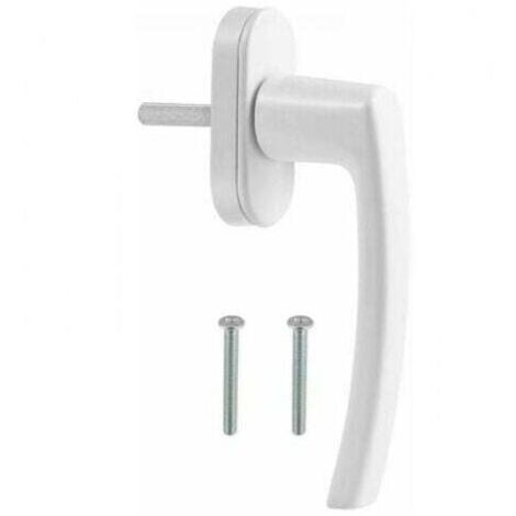 Poignée de fenêtre et de porte en PVC, blanche