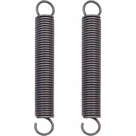 ressorts de tension allongés en acier comprimé avec double crochet – dimensions : 2 x 18 x 150 mm (1/4)