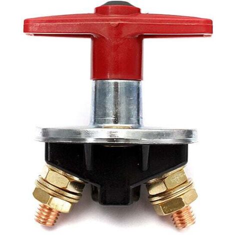 Isolateur de Batterie à Clé Fixe de 200 Amp Interrupteur D'Arrêt Coupé Interrupteur électrique 12V / 24V Commutateur électrique Robuste TRIMEC (1/5)