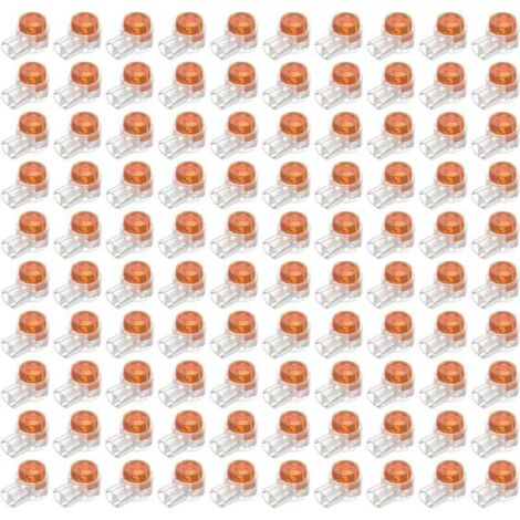 100pcs Scotchlok UY connecteur étanche, connecteurs de câble remplis de résine pinces de connexion pour jardin et extérieur robot tondeuse à gazon--TRIMEC (1/5)