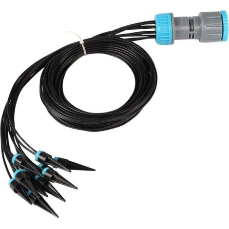 Kit d'Irrigation Goutte à Goutte Automatique Micro Kit d'Irrigation pour 10 Plantes en Pot d'Intérieur Arroseur de Dérivation l'Arrosage des Plantes (1/4)