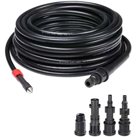 Kit filet haute pression 15 m, 4 raccords, 155 bar - 529 bar, 60°C, kit filet haute pression, kit de lavage, accessoires de lavage pour filet haute pression Kärcher Lavor, Interpump, (1/4)