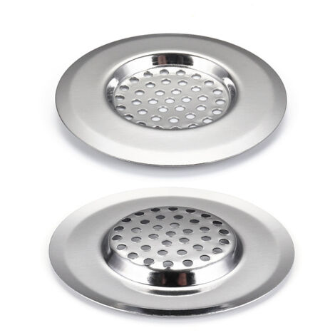 Lot de 2 crépines d'évier de cuisine en acier inoxydable pour lave-vaisselle (GR057) (1/5)