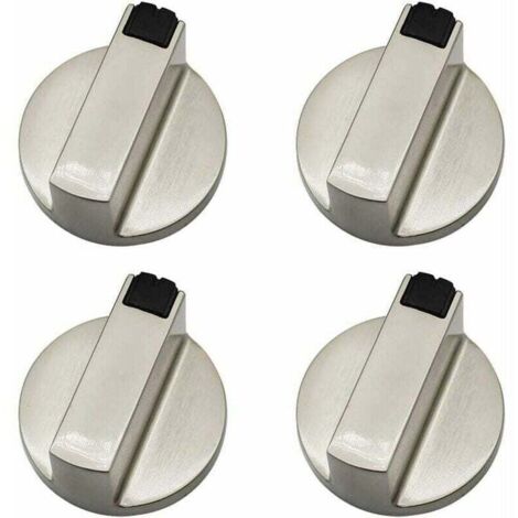 Bouton de cuisinière à gaz – lot de 4 boutons de commande en métal, 6 mm, pour four et cuisinière (1/4)