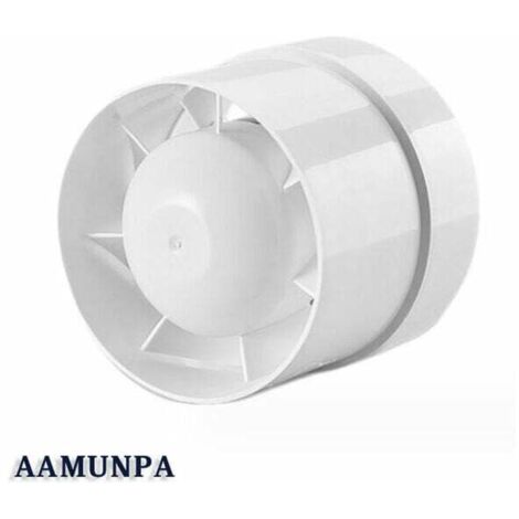 ZVD- 1 PCS Ventilateur Extracteur d'air, économique 100mm, 12W/130m³, extracteur axial conduit en ligne : salle de bain, cuisine, cave,