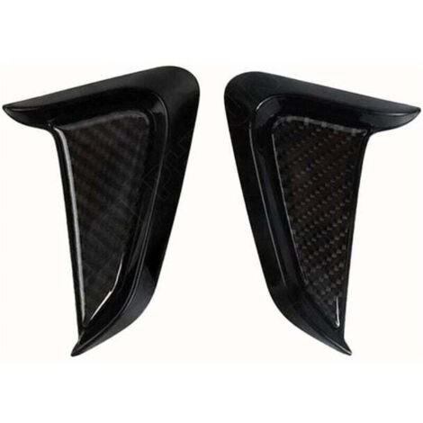 Garniture de couvercle d'aération latérale de garde-boue avant, autocollant d'aération latérale Shark Gills universel (1/4)