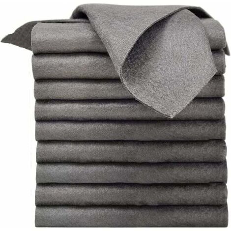 Chiffons de nettoyage magiques pour vitres, lot de 5, épais, forte absorption d'eau, pour vitres, voiture, maison, cuisine, salle de bain