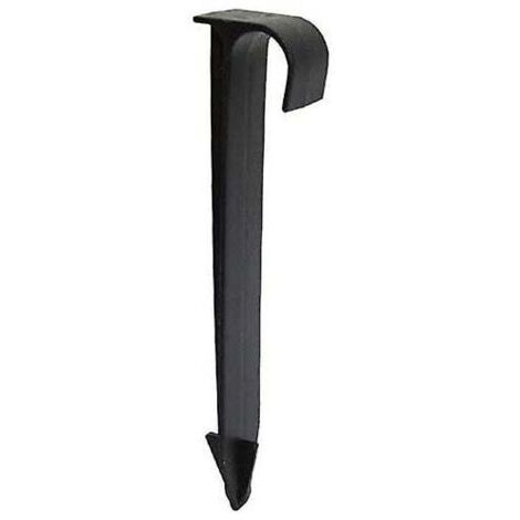 ZVD-100Pcs Supports De Tuyau De Tube Dn16 Type C Enjeux Au Sol Pour Tuyauterie De Tuyau Pe Raccords D'Irrigation Par Gouttières Connecteurs D'Eau De Jardin (1/4)