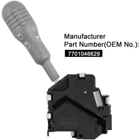 Commande Clignotant Phare Twingo I Commodo Gris Pour Twingo 1 De 1996 à 2007 Commande Phares Klaxon OEM 7701046629 Commodo Twingo 1