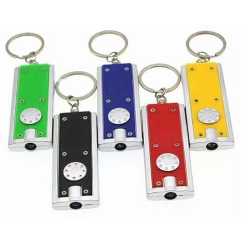 Mini porte-clés LED, petite lampe de poche, lampe pour collier de chien de différentes couleurs