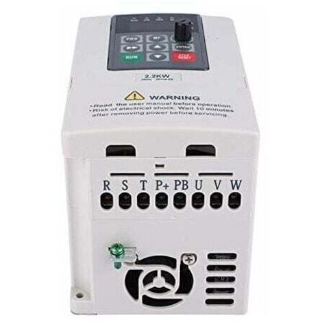 Convertisseur de fréquence, variateur de fréquence VFD 380 V 2,2 kW pour le contrôle de la vitesse du moteur, sortie triphasée, convertisseur de fréquence CNC (1/3)