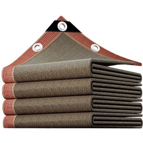 Filet de Protection Solaire avec œillets en polyéthylène Haute densité - 3 x 3 m - Voile d'ombrage à 90% - Filet d'ombrage - Filet de Protection Contre Les UV - Respirant (1/4)