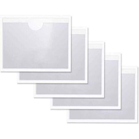 Pack de clips pour tickets de stationnement pour voitures, autocollants pour pare-brise, pochettes porte-tickets de stationnement, pochette adhésive transparente pour pare-brise de voiture, permis de