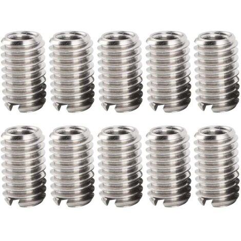 10 Pièces M4 X 0.7mm Filetage Femelle M6 X 1mm Filetage Mâle Inserts écrou Réducteur en Acier Inoxydable pour Ordinateurs Lampes Moules équipement Mécanique (1/4)