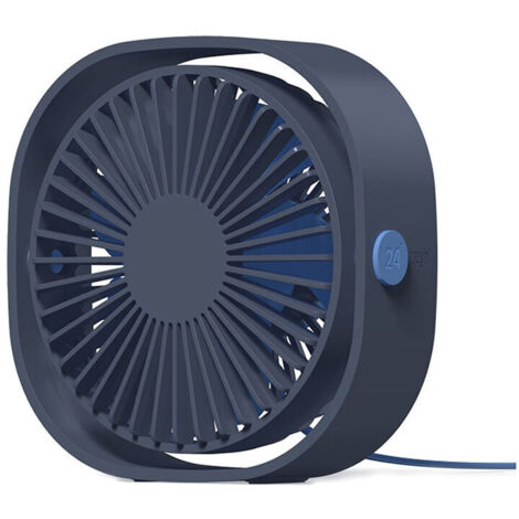 ZVD-Petit ventilateur USB portable silencieux alimenté par USB uniquement (sans batterie), refroidissement, 3 vitesses, réglable, pivotant à 360°, pour la maison, le bureau, la chambre, b
