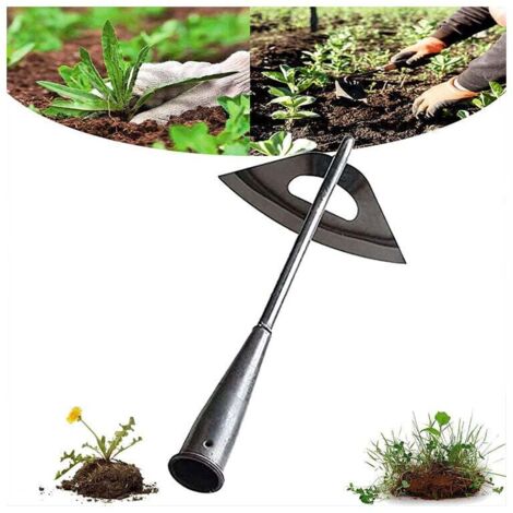 ZVD-Outil de jardinage Hoe Désherbage à la main Mauvaises herbes Jardinage Creuser Dépôt portatif Désherbeur à domicile Tenu dans la main Longue pelle Plantation (1/3)