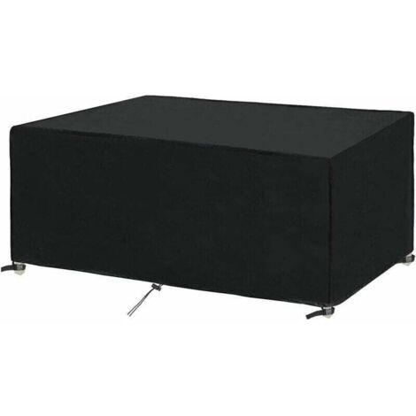 Housse Table Jardin Rectangulaire Housse Imperméable 250x150x90cm pour Meubles de Jardin Housse de Protection pour Salon de Jardin Bâche Bâche Meuble Extérieur Coupe-Vent,Anti-UV 250x150x90cm, (1/4)