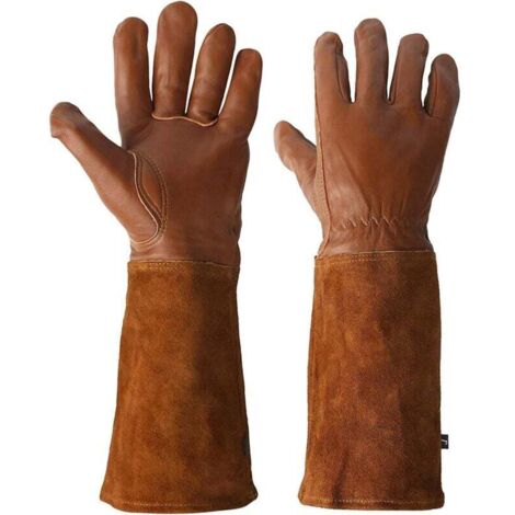 ZVD-Ces gants de levage en cuir sont l'accessoire indispensable pour tous ceux qui recherchent protection et confort pour leurs travaux de jardinage et de soudage. (1/4)